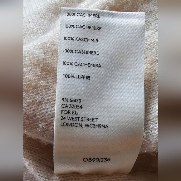 Free People So Low So High Cashmere Oversized Boxy Sweater Beige Size S - Picture 10 of 16